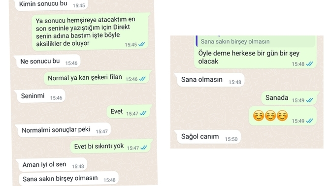 Ayrıyız bunları yazması normal mi?