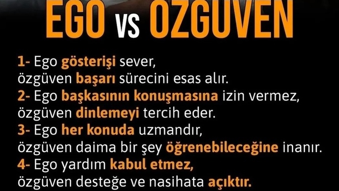 Ego mu? Özgüven mi? Siz hangi karakteri taşıyorsunuz 🤔 ?