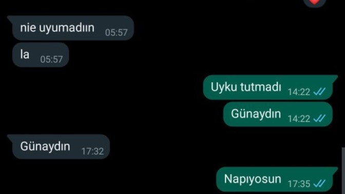 Hatalı ben miyim sabahtan beri hiç yazmadı yazmalı mıyım?