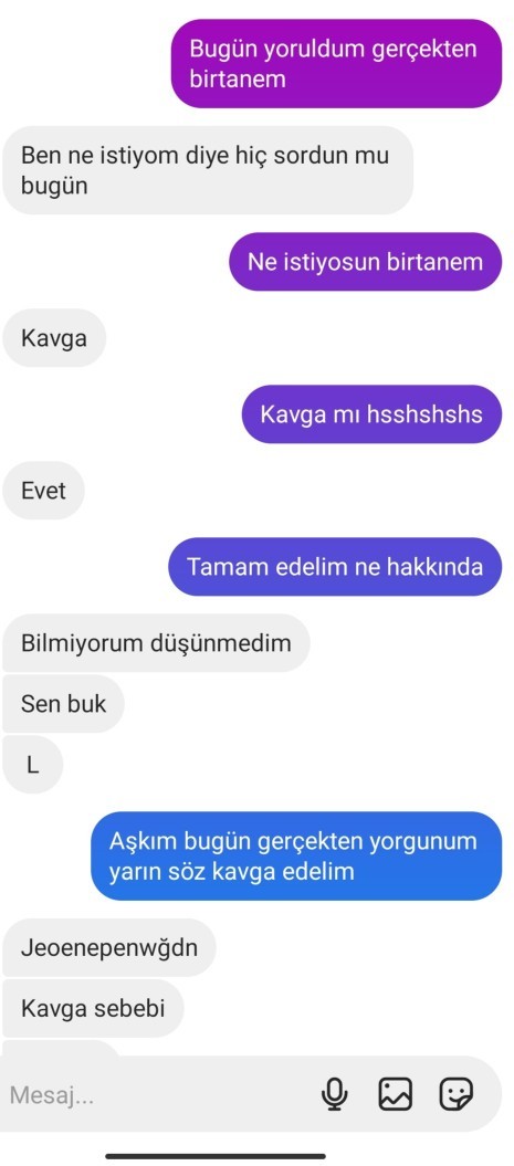 Sevgilimle kavga ediyoruz ne yapmalıyım?