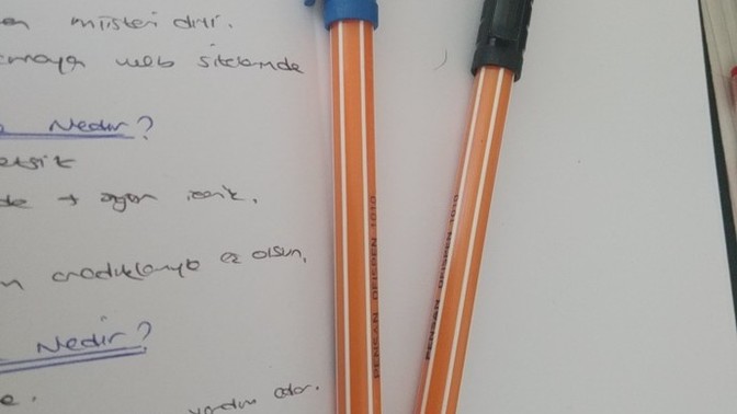 Şunlar en harika tükenmez kalemler değil mi?