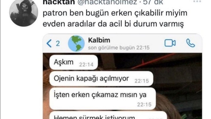 Sevgilinizi eşinizi çok ozleseniz çeşitli bahanelerle onu işten eve cagırırmısınız?
