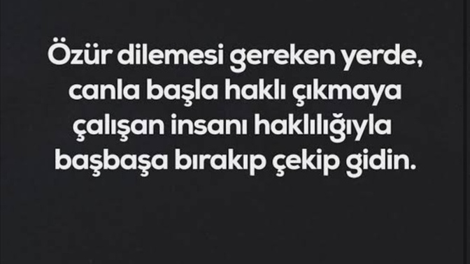 Sizden özür dilediği halde özür dilediği şeyleri yapan kimseye ne denir?