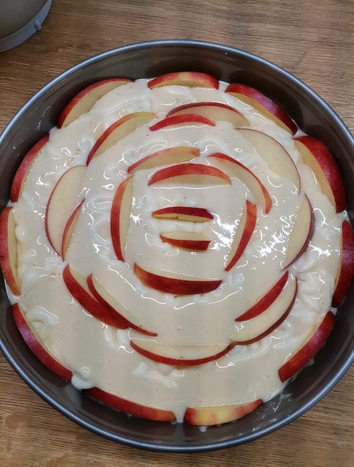 Elmalı kremalı pie 🥧