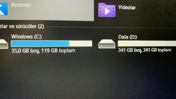 Depolama alanım Sims 4 için yeterli mi?