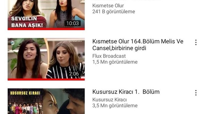 YouTube geçmişinizde neler vaar?