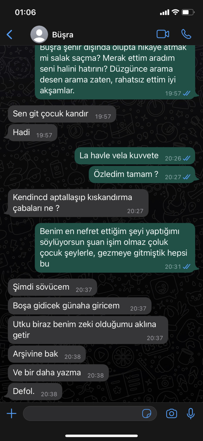 Eski sevgilimi aradım neden böyle bir tepki verdi, yardımcı olur musunuz?