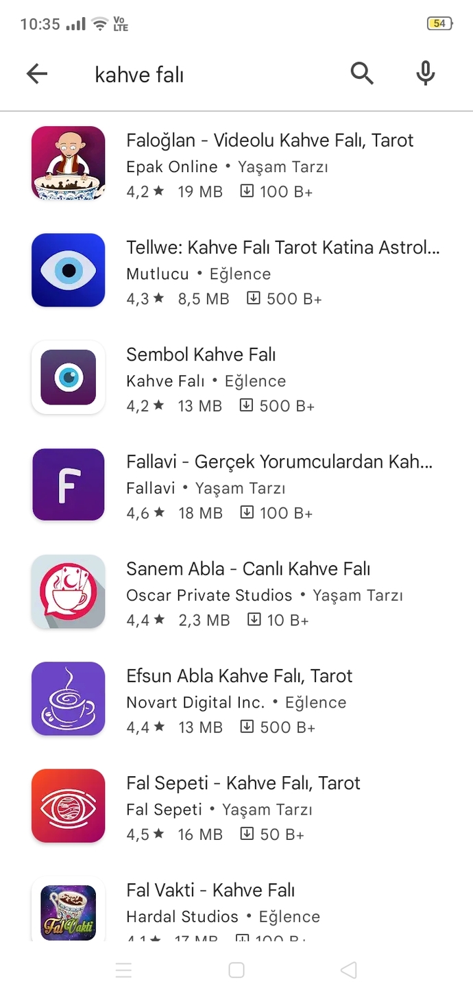 Kahve falı uygulamaları hangisi daha iyi?