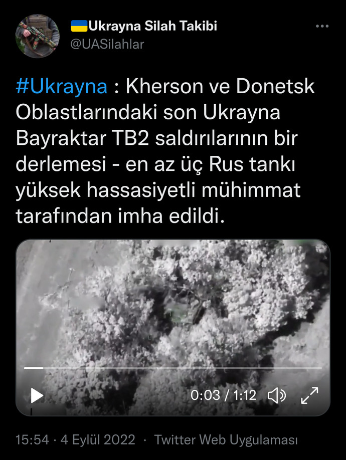 Bayraktar Tb2 alanının 1 numarası oldu! son günlerde Rusların canını okuması gündem oldu düşünceleriniz?