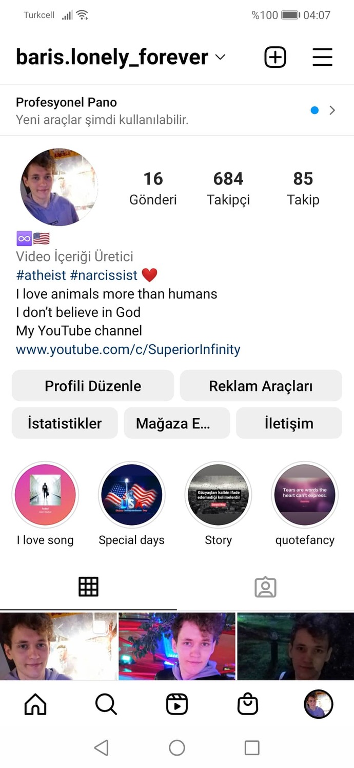Instagram bionuzda ne yazıyor?