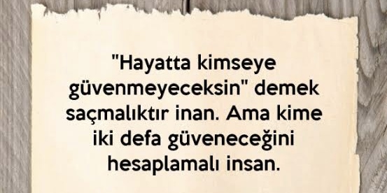 Kendinize mi güvenemezsiniz yoksa insanlara mı?