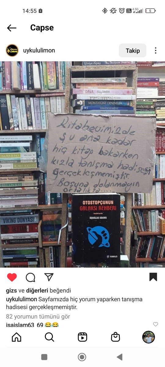 Kitapçıda tanışıp aşık olan var mı 😂 ?