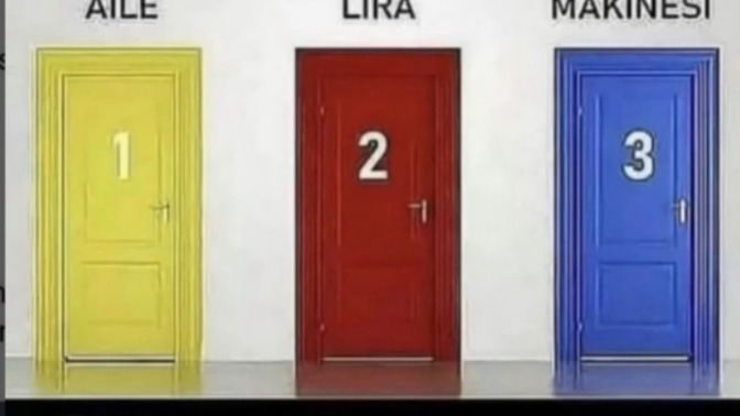 Bu üç kapıdan hangisini seçerdin?