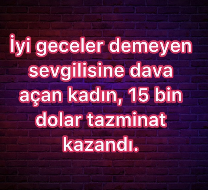 Sevgiliye “iyi geceler” demeden uyur musun?