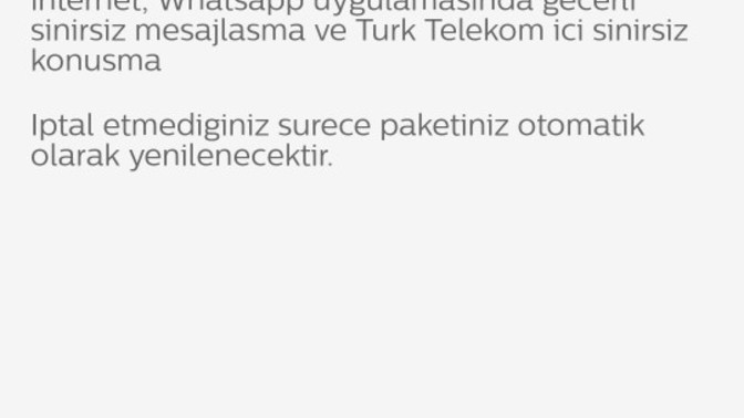 Türk Telekom'da Süper 3 ay 50GB paketini kullanan var mı?
