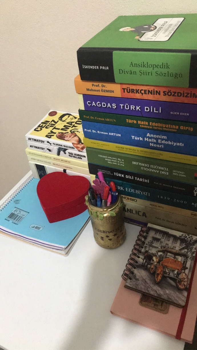 Sizin de bölümünüzün çok kitabı var mııı?