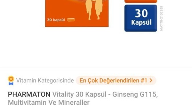 Pharmaton kullanan var mı, öneri̇yor musunuz?