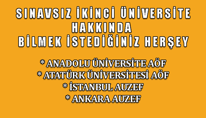 Sınavsız ikinci üniversiteyi okumayı düşünür müsünüz?