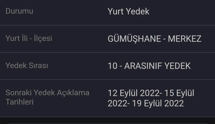 Ara sınıf yedek ne demek oluyor?
