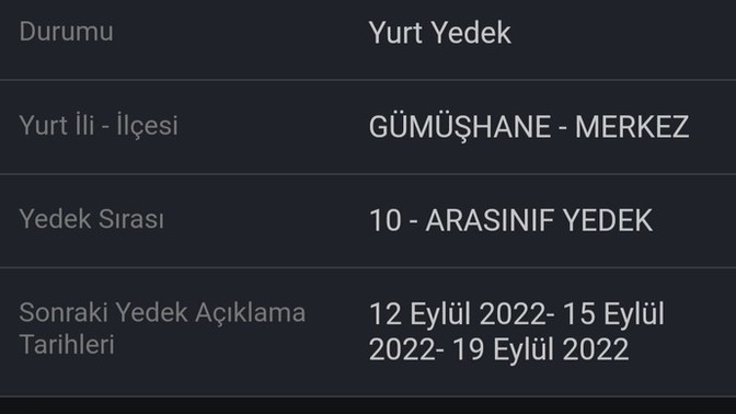 Ara sınıf yedek ne demek oluyor?