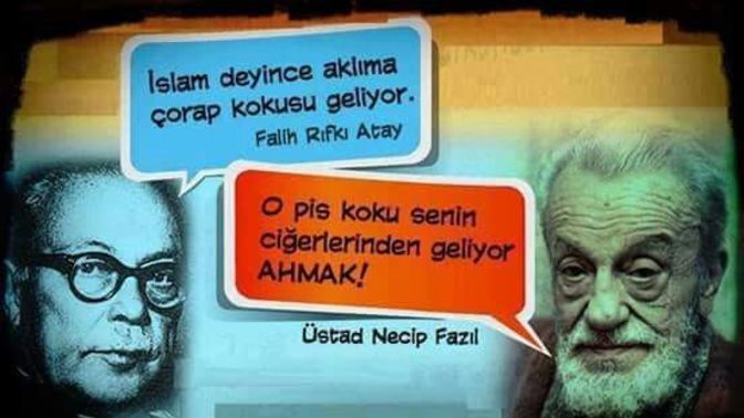 "İslamiyet denilince aklıma çorap kokusu gelir." sözünü duymuş muydunuz?