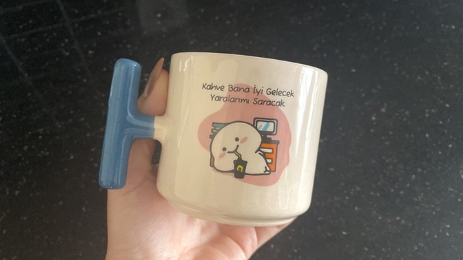 Yaralarımı sarmak için kendime hediye bardak aldım. Nasıl?