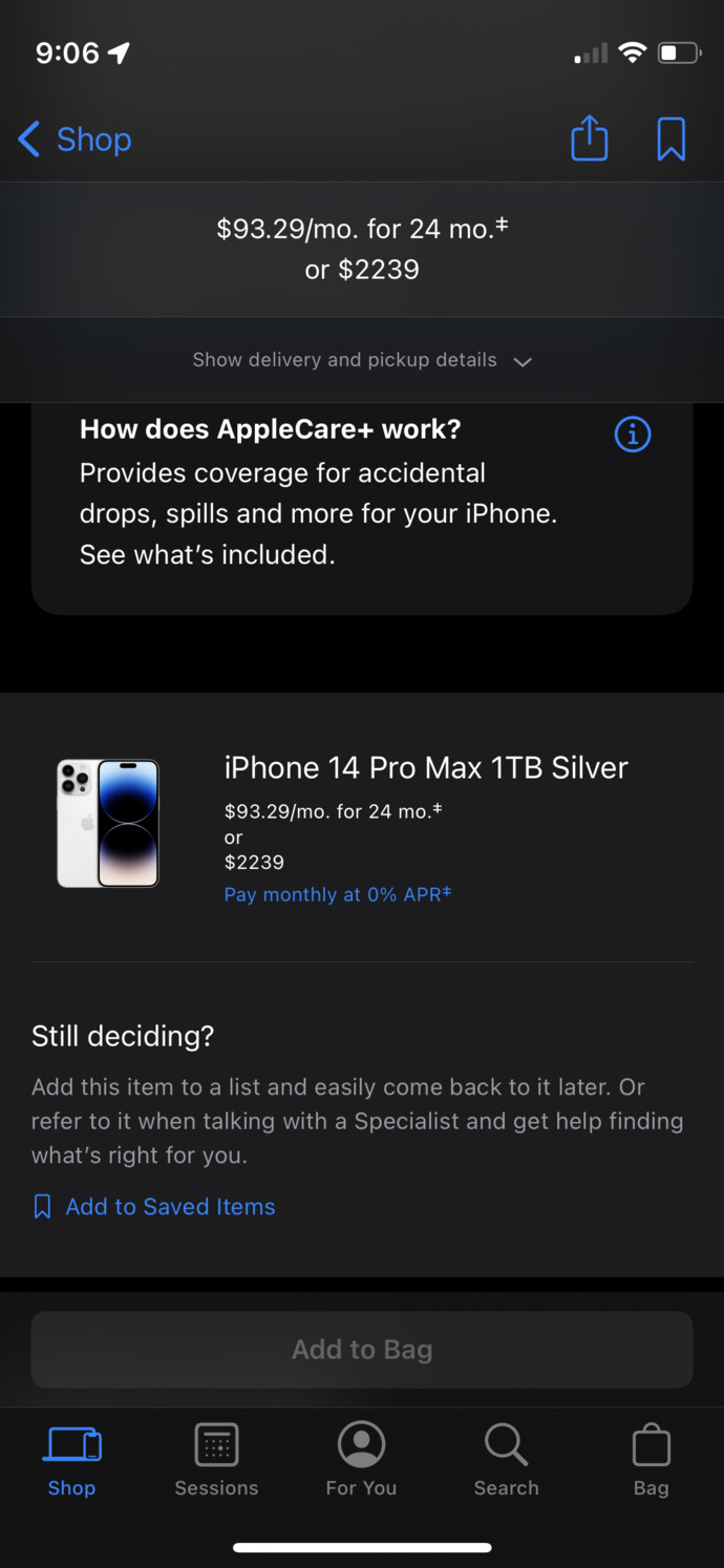 iPhone 14 pro max 1 Tb 57 bin TL! Şaka mı?