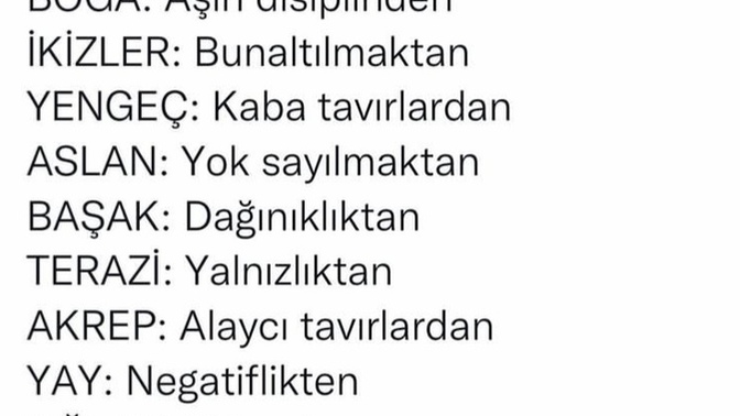Burçlar nelerden 😉 hoşlanmaz?