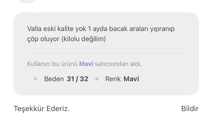 Mavinin kotları kalitesi düşmedi mi sizce?
