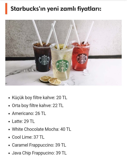 Apple fiyatlarını atlatamamışken Starbucks ürünlerine zam yaptı! Bir daha ne zaman kahve içebileceğiz acaba? 🥲