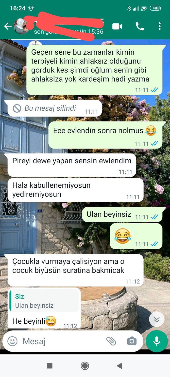 Eski eşimle konusmalarimiz yorumlarmisiniz?