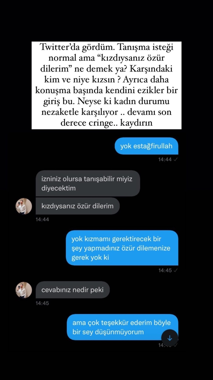 Yaşanan bu durumda nezaketli dili anlamamak karşı tarafın hatasıdır. Siz ne düşünüyorsunuz?