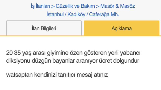 Masöz aranıyor iş ilanı ne kadar güvenilir?