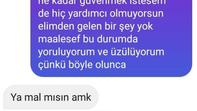 Ona hediye almıştım kargoyla göndericektim ve konuşma bu şekilde yorum yapar mısınız?