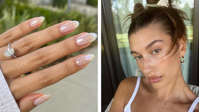 Hailey Bieber bu tırnakların patentini almış, sizce bu tırnaklar güzel mi?