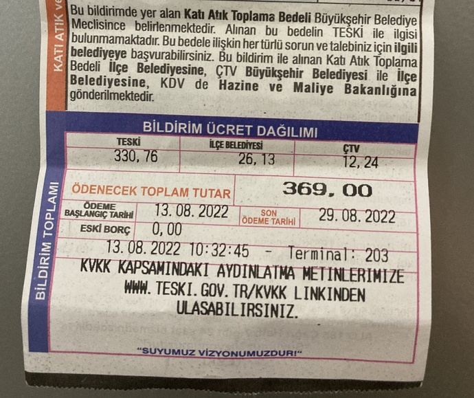 Tek yaşıyorum, su faturasına 370 TL ödedim 😳 Sizin su faturanız ne kadar geliyor?