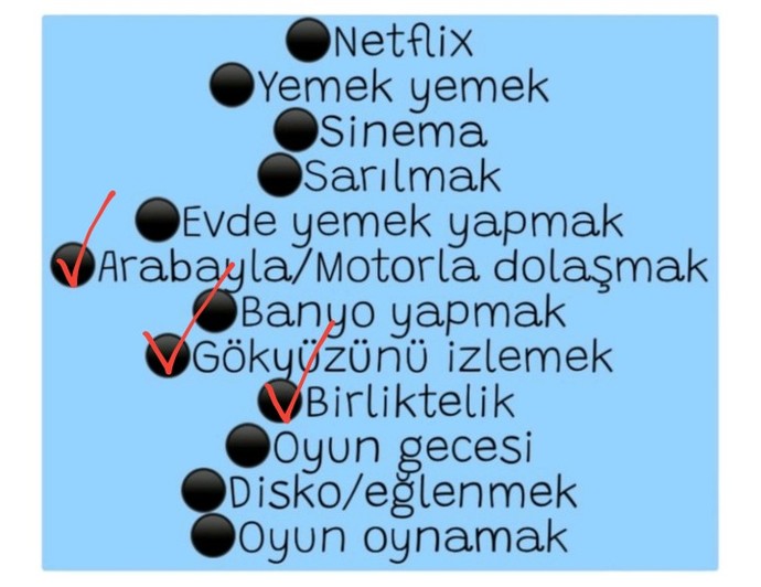 Mükemmel bir akşam için size ne gerekiyor?