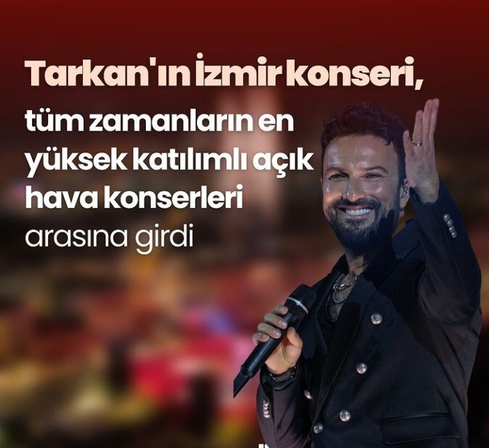 Tarkanın İZMİR konseri Dünyanın en kalabalık 5 ücretsiz konseri arasına girdi, Büyük bir gurur değil mi?