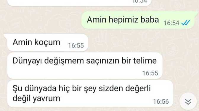 Geçen hafta tartıştık, bugün yazdıklarına bakın. Ailenizle aranız nasıl?