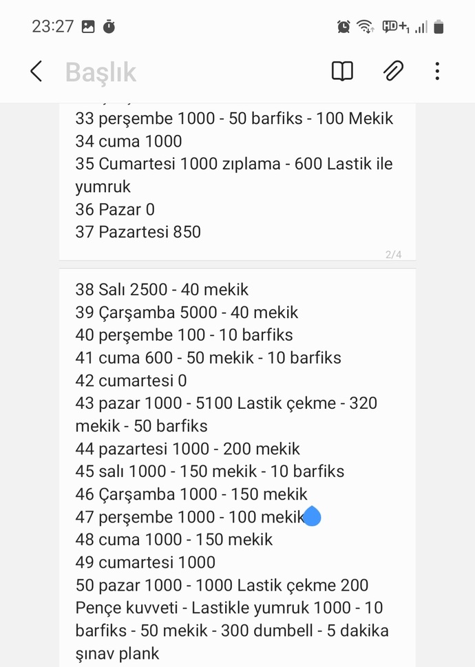 50 günde 53 bin şınav ekstra spor ve sonuç?