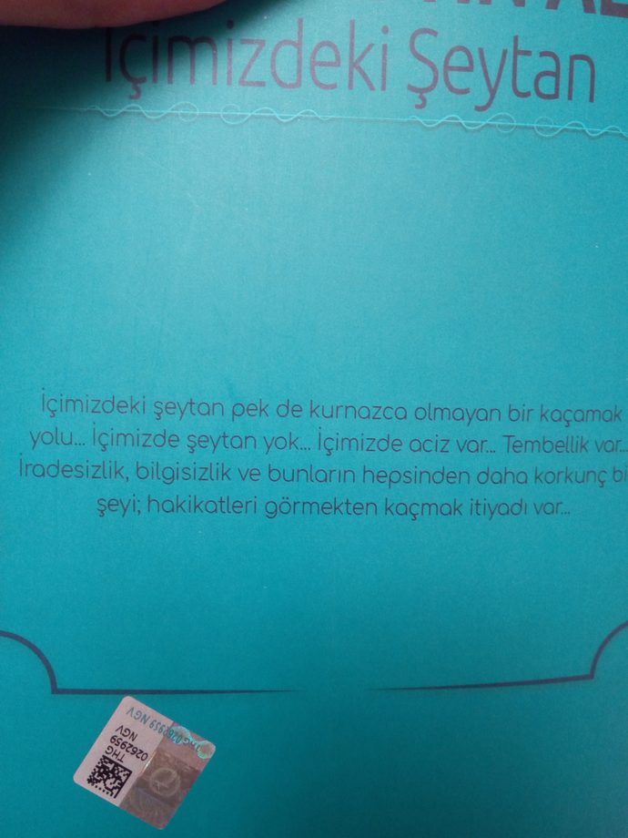 Günaydın güzel dostlar. Bugün Sabahattin Ali'nin İçimizdeki Şeytan romanından bahsedelim mi?