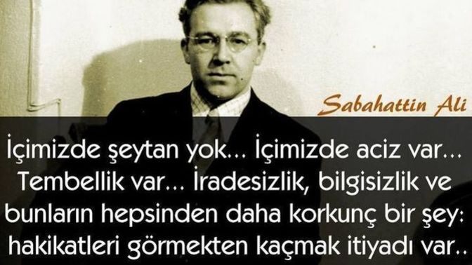 Günaydın güzel dostlar. Bugün Sabahattin Ali'nin İçimizdeki Şeytan romanından bahsedelim mi?