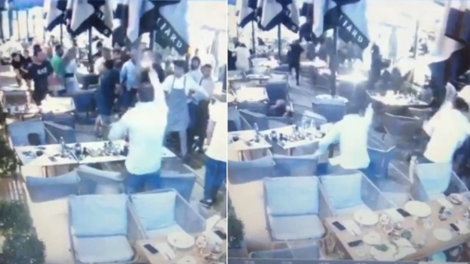 Vadi İstanbul'da, bir restoranda 2 yabancı grup arasında çatışma çıktı. AVM'ye silahla nasıl girilebiliyor?