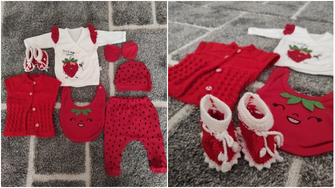 Kızımın doğumdan hemen sonra giyeceği kıyafetleri güzel mi 🍓?