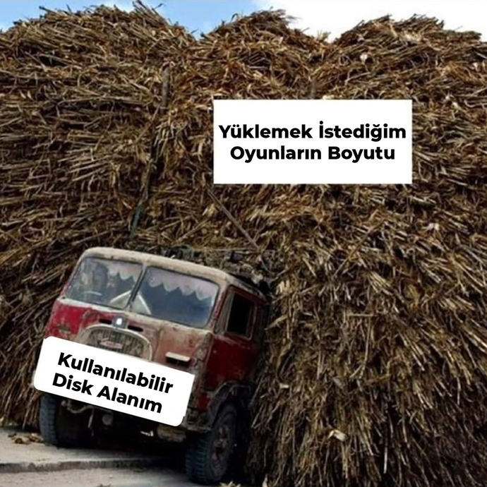 Oyun yüklemek isterken, bilgisayarda yeterli yer yoksa üzülüyor musunuz?