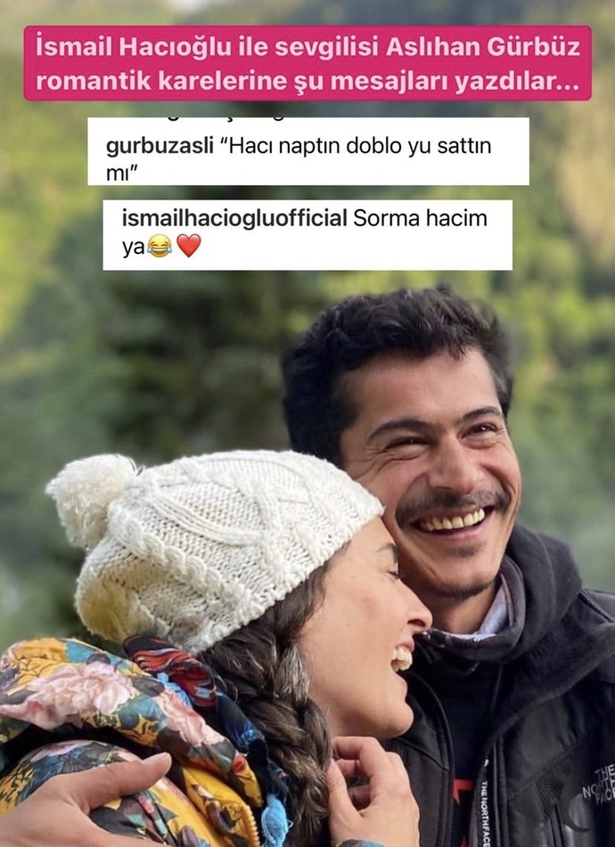 Aslıhan ile İsmail’in birbirlerine hacım demesi çok tatlı, sevgililer hacım der mi ya😂?
