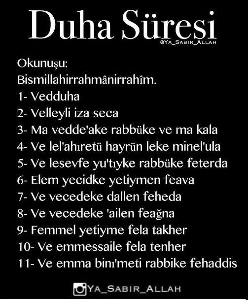 Bu var namazlardan sonra okurum diye