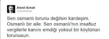 İngilizler biz İngiliz torunuyuz diye ortada gezmiyorken bizdekiler niye osmanlı torunuyuz diye ortada geziyor?