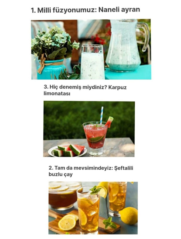 Ev yapımı hangi içecek favoriniz?