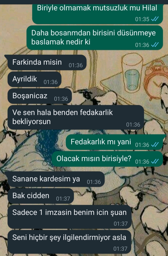 Eşimle kavga ettik annesine gitti?